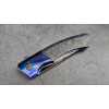 NEBULA авторський складаний ніж ручної роботи Androshchuk Knives, сталь ZDP-189, 67 HRC, купити ніж Україна